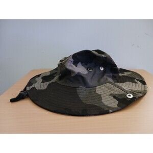 Military Camo Bonnie Hat Cap Mens Ajustable Strap One Size